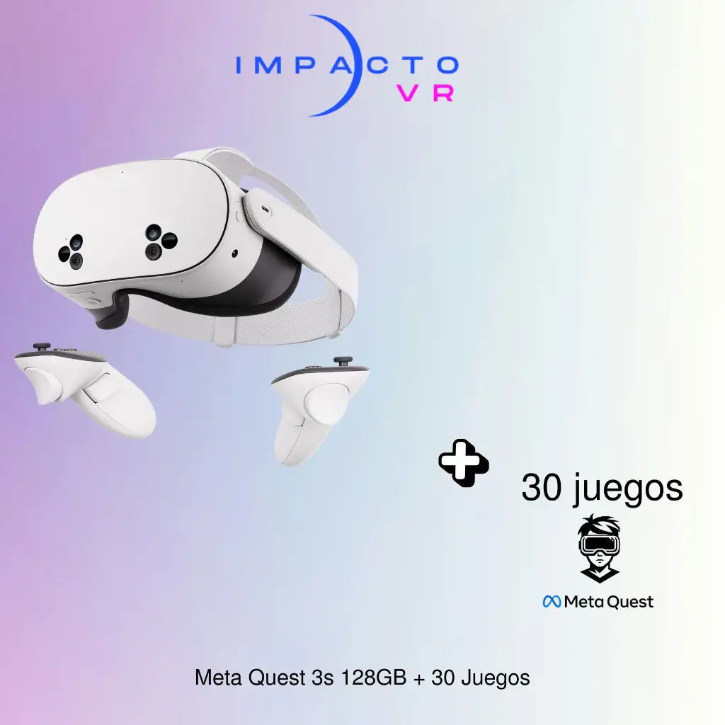 Gafas Meta Quest 3s 128GB + 30 Juegos 