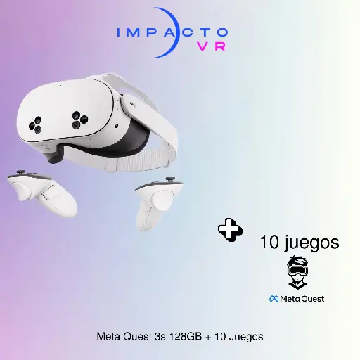 Gafas Meta Quest 3s 128GB + 10 Juegos